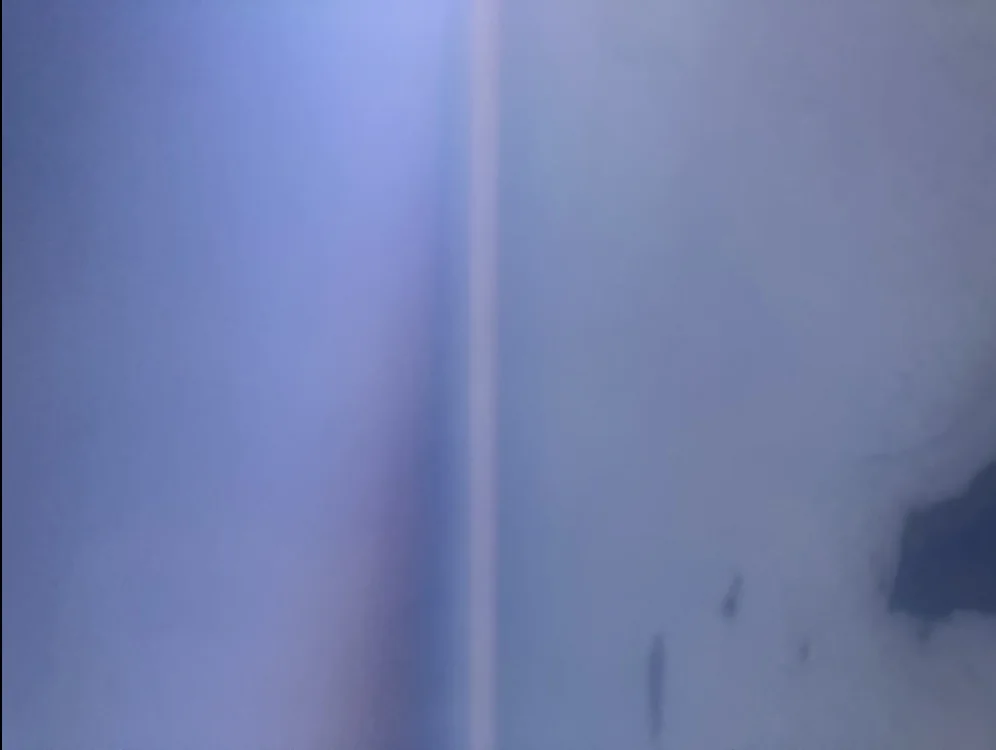 Together we gaze into the foggy distance, and no horizon comes between us anymore