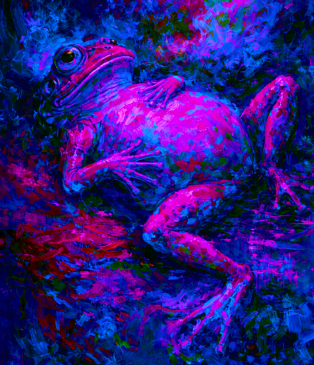 Ever since infinity kissed me and turned me into a frog, I can observe the endless universe forever.